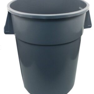 55 Gallon Gator Round Gray Receptacle